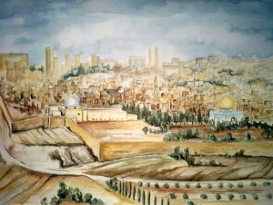 jerusalem-blick-vom-oellberg-1980-aquarell