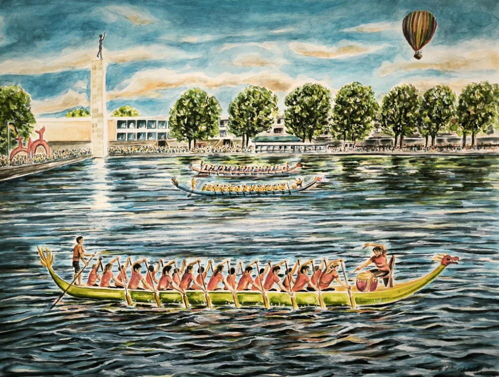 Hannover Maschsee Drachenboote